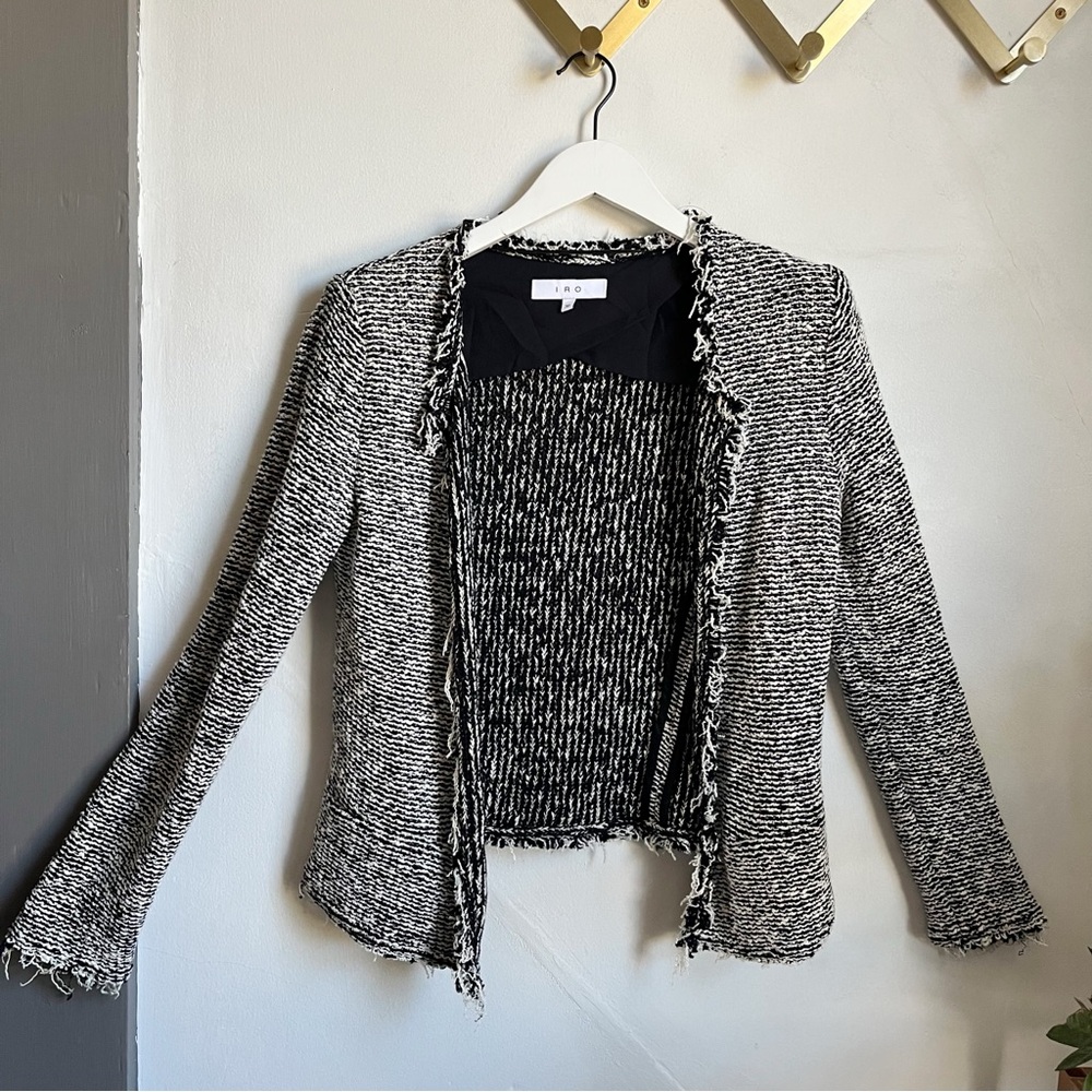 IRO Azure Open Front Tweed Jacket